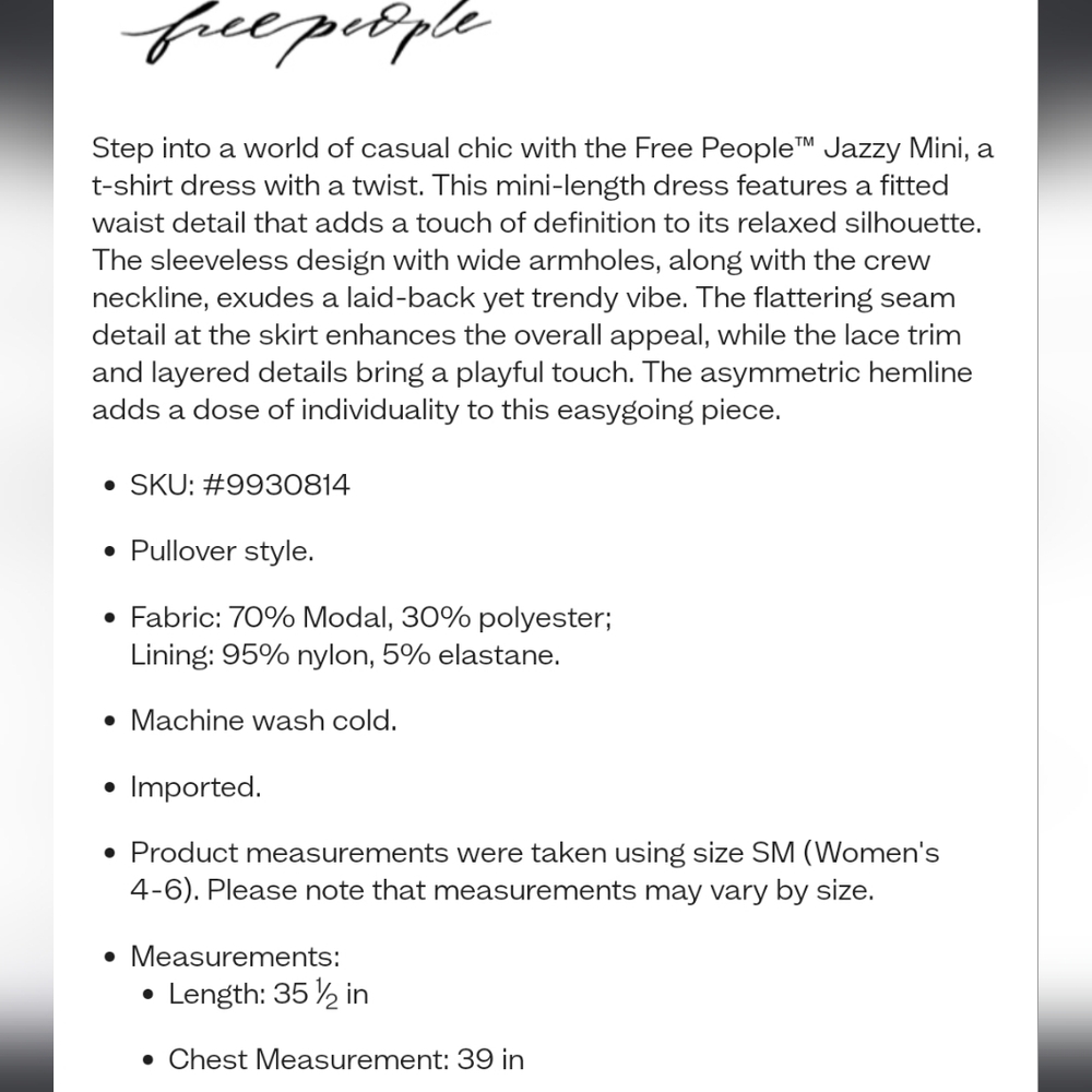 Free people Jazzi mini dress - Picture 4 of 4